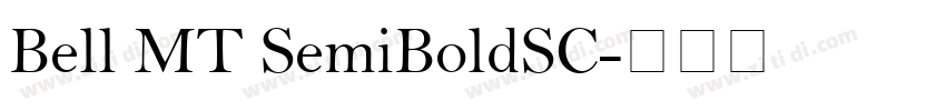 Bell MT SemiBoldSC字体转换
